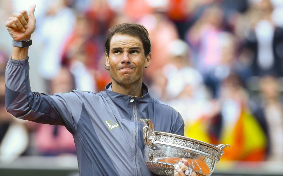 POKER DEL GOAT 🐐 

🎾 Iguala los 20 Grand Slams de Roger Federer.
🎾 Primer hombre que llega a las 100 victorias en Roland Garros.
🎾 Supera a Novak Djokovic en duelos directos en finales de Grand Slam (5-4).
🎾 Primer hombre que derrota en 21 ocasiones a un número 1 del mundo.