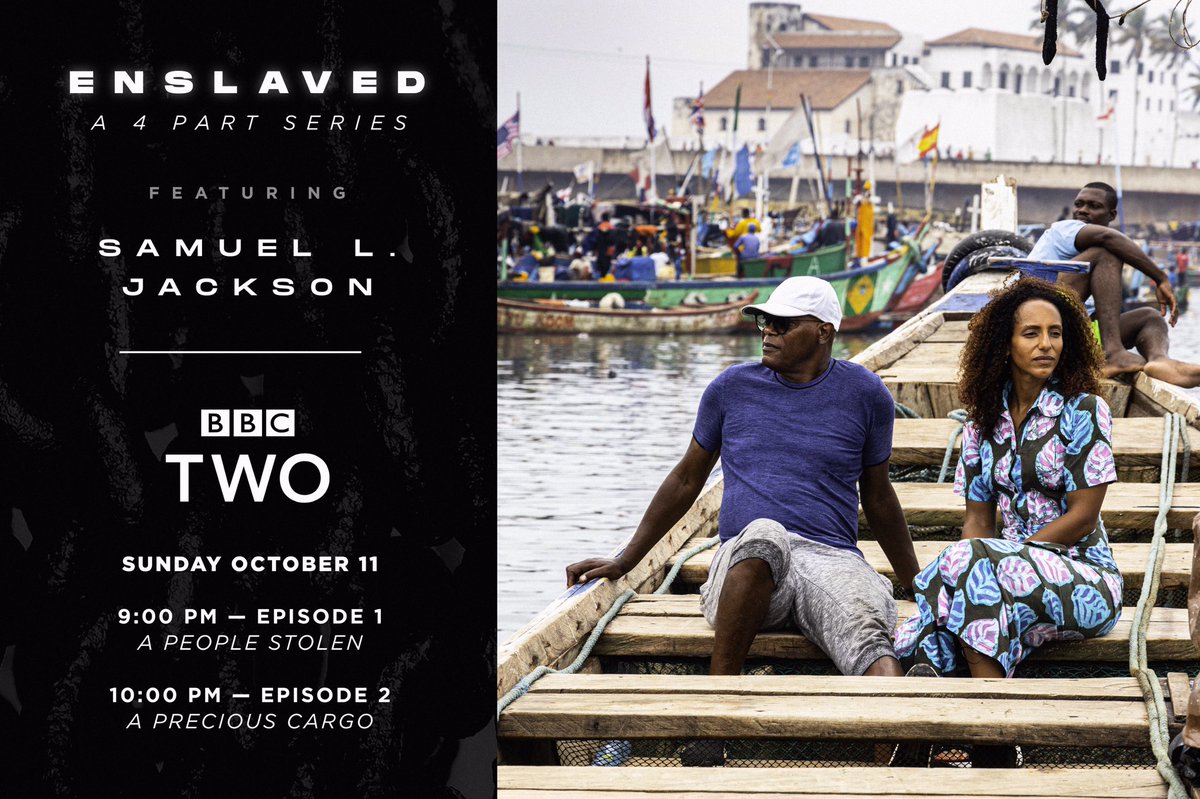 Samuel L. Jackson (@samuelljackson) on Twitter photo People in the UK! Tune in to @bbctwo tonight to see Parts 1 & 2 of ENSLAVED, and explore the history of the Trans-Atlantic slave trade with <a href="/afuahirsch/">Afua Hirsch</a> and me! @enslaveddoc People in the UK! Tune in to @bbctwo tonight to see Parts 1 & 2 of ENSLAVED, and explore the history of the Trans-Atlantic slave trade with <a href="/afuahirsch/">Afua Hirsch</a> and me! @enslaveddoc