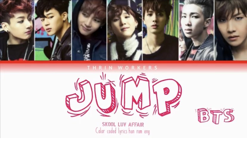 skool luv affair: jump★★☆☆☆would i listen again? nothoughts: this song is very “boy band” if that makes any sense. very hyper and repetitive not my favorite.