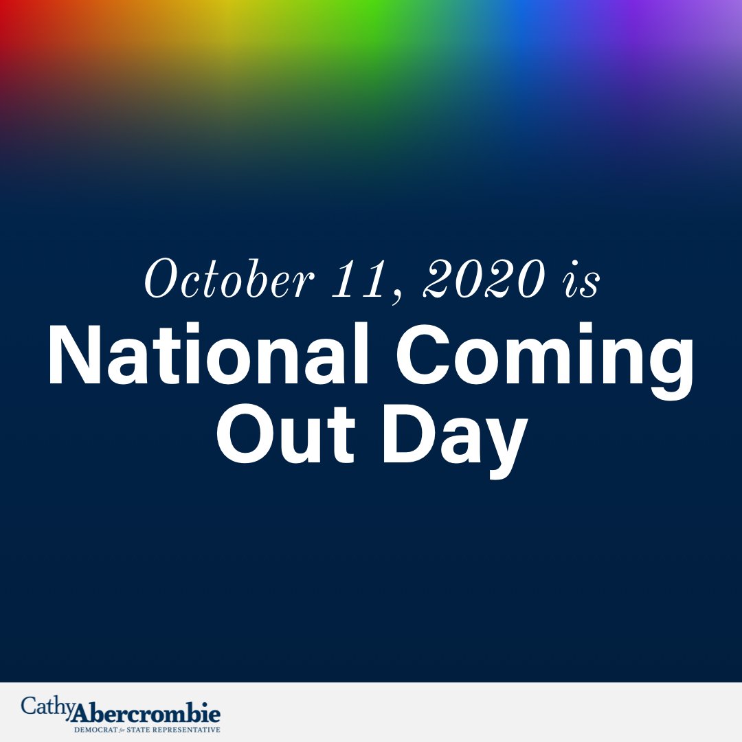 Today and every day, I'm proud to stand with the LGBTQ+ community and fight for a world where everyone is safe, protected, and loved for who they are. #NationalComingOutDay