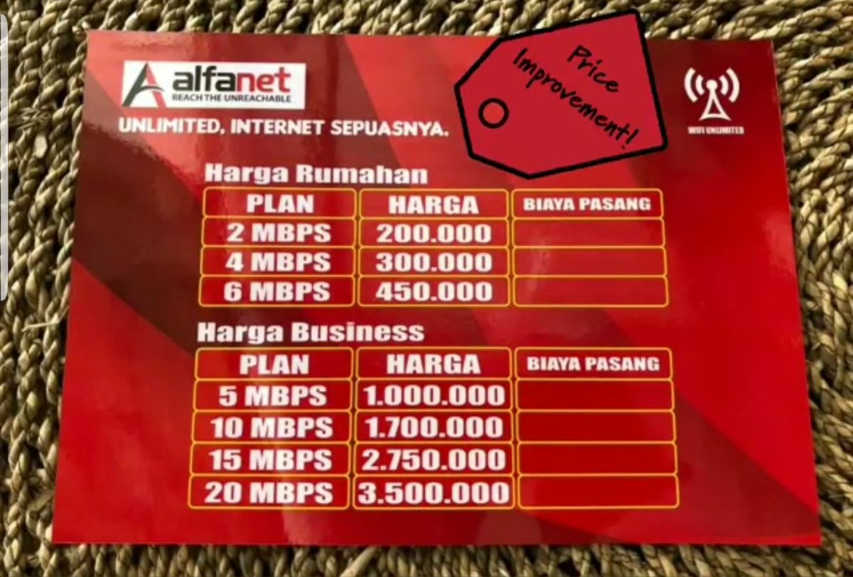 Kmaren seneng dong ada wifi yg bisa masuk kampung. Pas liat brosurnya.. loh.. tapi kok.. 😤