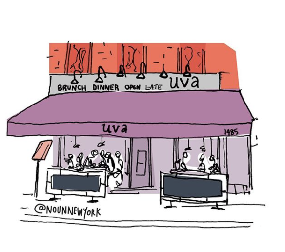 Uva illustrations by nounnewyork (IG) 🍝