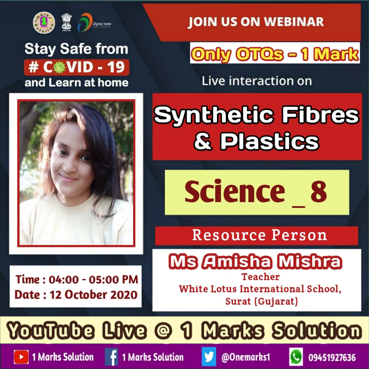 Onemarks1's tweet photo. #Subject_Webinar_47
#Learning_in_Lockdown
Join us at 04:00- 05:00 PM (12.10.2020)
https://t.co/BshIKcdtFE
Pls share with class 8
@KVS_HQ @CommissionerNVS @dkdwivedi63 @KBagafa @vipins1232002 @KvsroG @rathoresachin @EduMinOfIndia @DrAsadAhmad1  @Binodkumarbeher @ShreeGovindDub1 https://t.co/4puH1QZcYI
