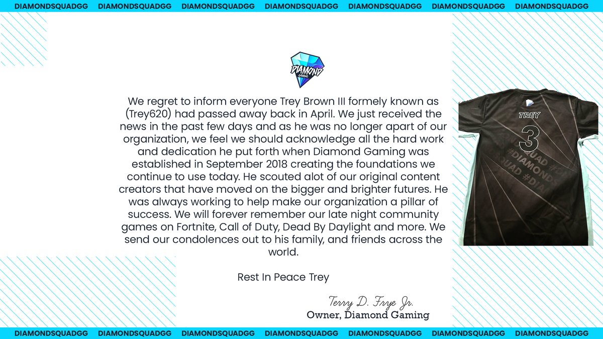 DiamondSquadGG's tweet photo. Official Statement https://t.co/x0vYdOmgAm
