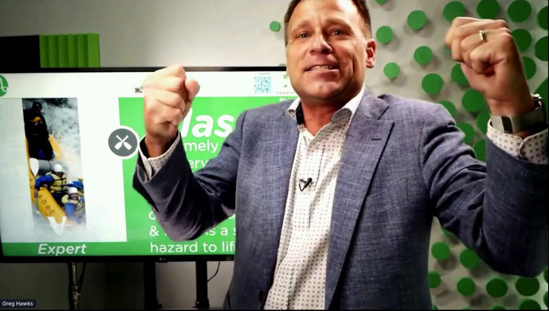 CPMcDonoughPMP's tweet photo. Loving @GregHawks doing the GSC SHRM Conference opening keynote talk about running the rapids in our lives! #iloveobstacles #GSCSHRM2020 #underpressure #HR #SHRM #Magic #navigatingpressure https://t.co/COvpCWBBwE