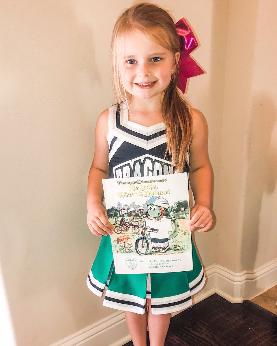 Happy Sunday funday, Dragons!Take a 👀 at the activity books that are the incentive prize to ALL students for our Tour De Old Union! We are off to a FANTASTIC start-let’s keep it up!💚🖤Special thanks to our SRO, Scott Cepack, and the Southlake PD for these safety activity books!