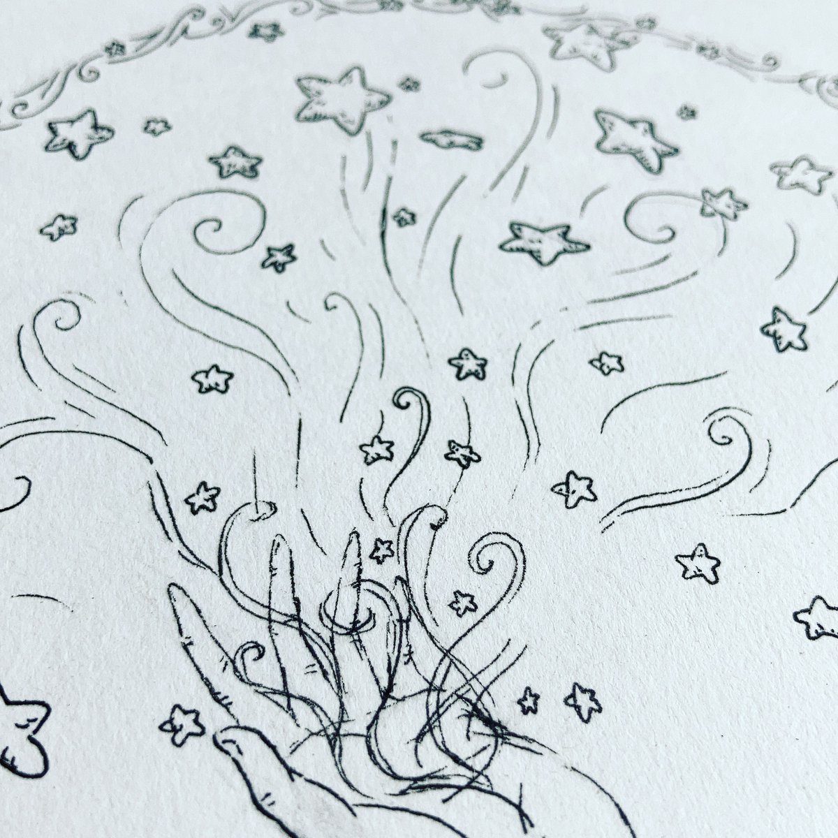 Inktober day 9 ~ throw
-
Throwing the stars into the sky 🌌 🌟
Fine liner pen drawing
<a href="/inktober/">Inktober</a> challenge 2020
-
#inktober #inktober2020 #illustration #inkdrawing #stars #nightsky #space