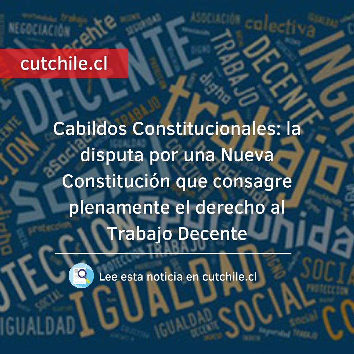 🗞️ #PrensaCUT | "La apuesta del mundo sindical en Chile es avanzar hacia una Constitución que ponga el Valor del Trabajo como un elemento esencial", sostuvo @Barbara_figue en el segundo capítulo de #CabildosConstitucionales 🗳️ Lee la nota completa aquí 👉 bit.ly/3jJyX9Y