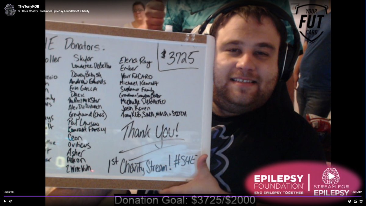 EpilepsyFdn's tweet image. Huge shoutout to @TheTonyKGB for hosting the first #StreamForEpilepsy charity stream in memory of his cousin Tim and raising $3,725! Tony was a true champion, playing games and raising awareness and funds for epilepsy for 36 hours straight.
Learn more: bit.ly/3nEqMhw