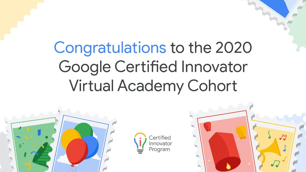 GoogleForEdu's tweet photo. Congratulations to the first-ever Google Certified Innovator virtual cohort! We can’t wait to see educators continue to drive transformation in their school communities. #GoogleEI #VIA20 https://t.co/KUr1rHue4O
