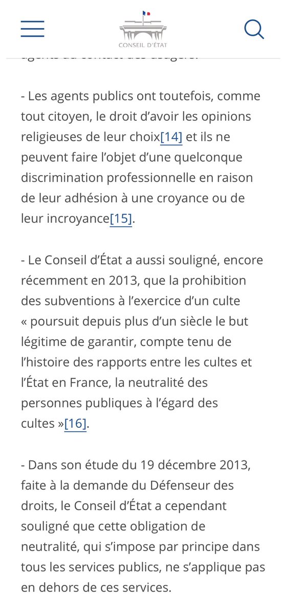 Résultat ? Une laïcité mal appliquée, c’est parfois la création de discriminations (quand la laïcité bien appliquée les empêche) ou la mise en avant ou le soutien d’un culte en particulier par une collectivité locale (qui est censée être neutre vis-à-vis de tous).