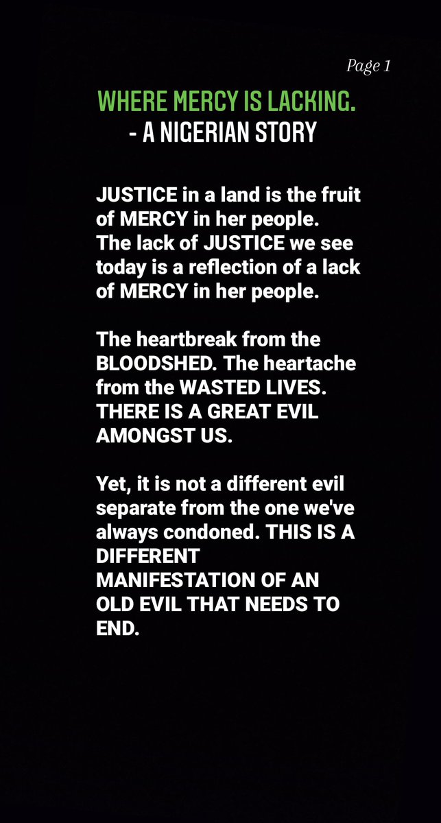 davididibe's tweet photo. "...This is a different manifestation of an old evil that has to end" !!!
#EndSARS #EndSarsNow #EndInjustice #LearnMERCY #DoMERCY https://t.co/78ahTQip6c