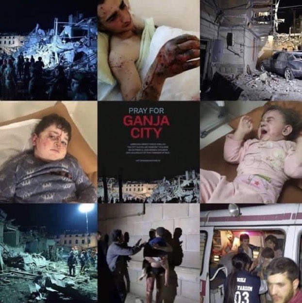 kharimvf's tweet photo. You can deceive the world, but you all know in your heart that you shed the blood of innocent people and Karabakh belongs to Azerbaijan. This is your curse !!! Keep deceiving the whole world.
#StopArmenianAggression #KardashiansSupportTerrorism #prayforgandja https://t.co/rjNJ0VhNba