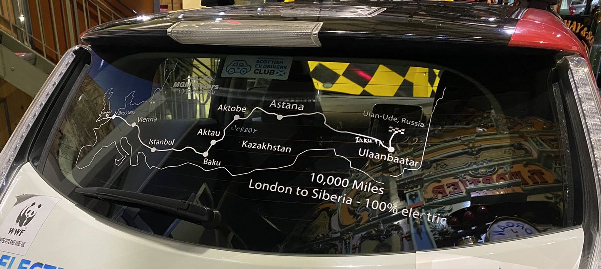 Great to visit our LEAF today &amp; to think, this #EV has:

⚡️ Driven from UK to Siberia &amp; back

⚡️ Crossed the full length of Kazakhstan 

⚡️ Inspired a country to install a charging network 

⚡️ Triggered EV talks with the UN

What a car 👏🏻

#AdventureWithPurpose #InspireOthers
