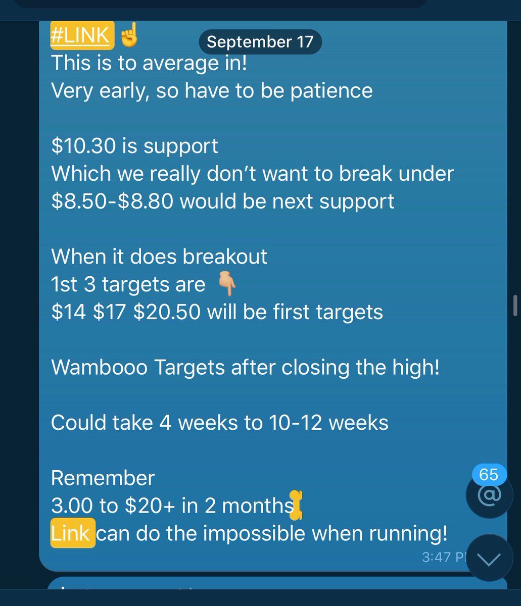 CryptoInfo_2017's tweet photo. Check the date! $Link #LinkMarines when I give the $Alt I always can back it up with a time stamp. 17-26 of Sept I gave it and even prior to it, gave #Wambooooo #Profittargets @coinwhisperers join us
#Scalping Channel coming soon along with our new Auto trader @jamiekingston https://t.co/mkGejTRrwT