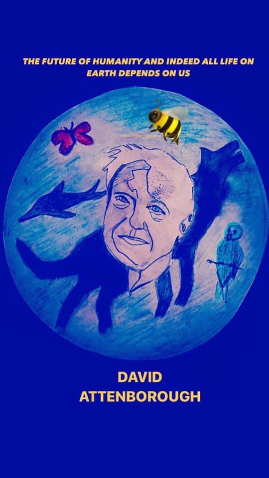 SarahFreeney's tweet image. This is my David Attenborough picture #thebigdraw #DavidAttenborough #lockdownchallenges