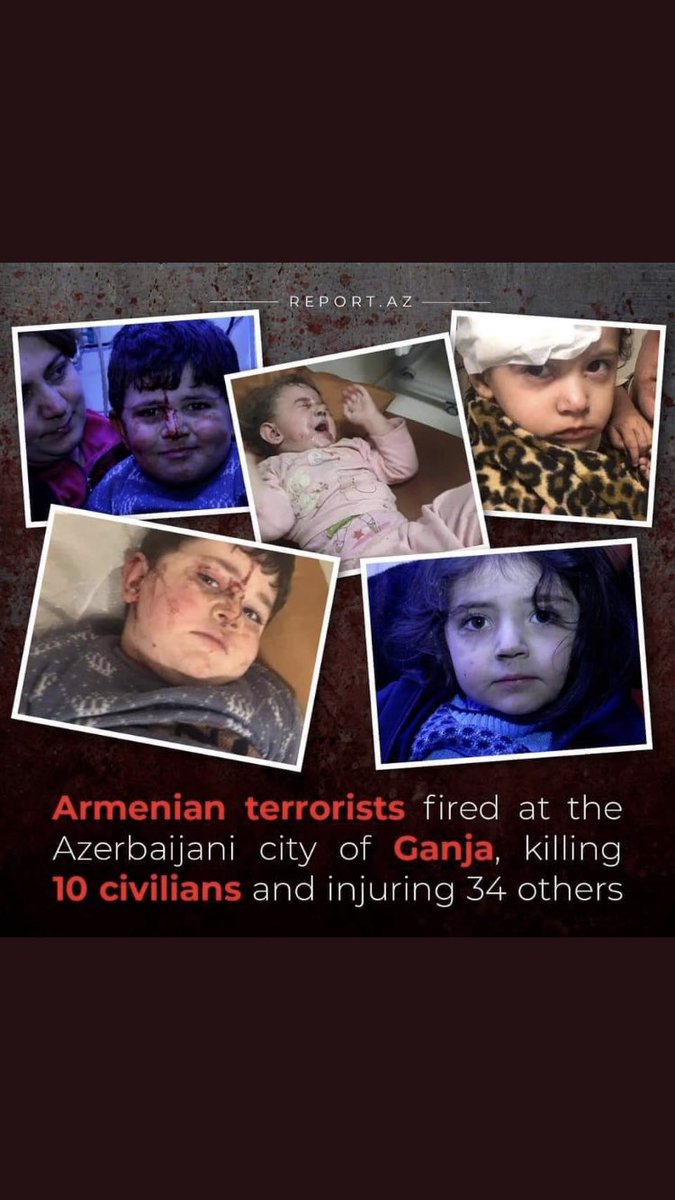Let the world hear! It is happening now! Armenia is bombing a big city Ganja! These innocent kids are dying in Azerbaijan. This is terrorism! Why the world is silent?????
#PrayForGandja
#PrayForGanja #KarabakhisAzerbaijan
#KardashiansSupportTerrorism 
#StopArmenianAggression