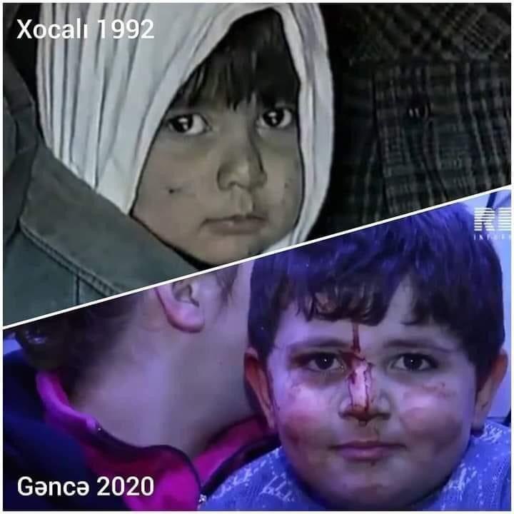 garazaderana's tweet photo. The same terrorism, same vandalism, same barbarism, same aggression and same enemy. The only thing changed is time. History repeats itself. Armenian side violates humanitarian ceasefire in a ruthless, diabolical and tyrannical way.
#StopArmenianAggression
#PrayForGanja https://t.co/wKrwoew7uY