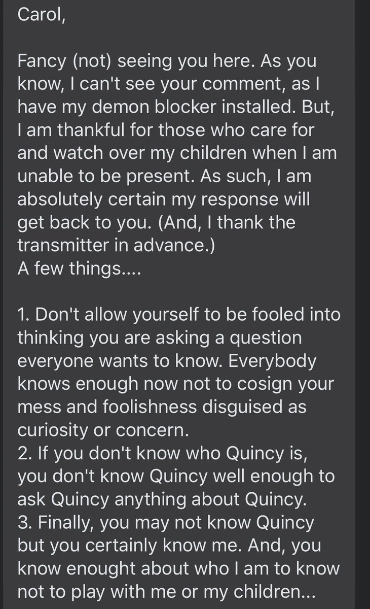 blvkinquisition's tweet image. So I finally mustered up the courage  to change my name to Facebook to "Quincy" and here's a very short story on how my mom will turn up about hers.