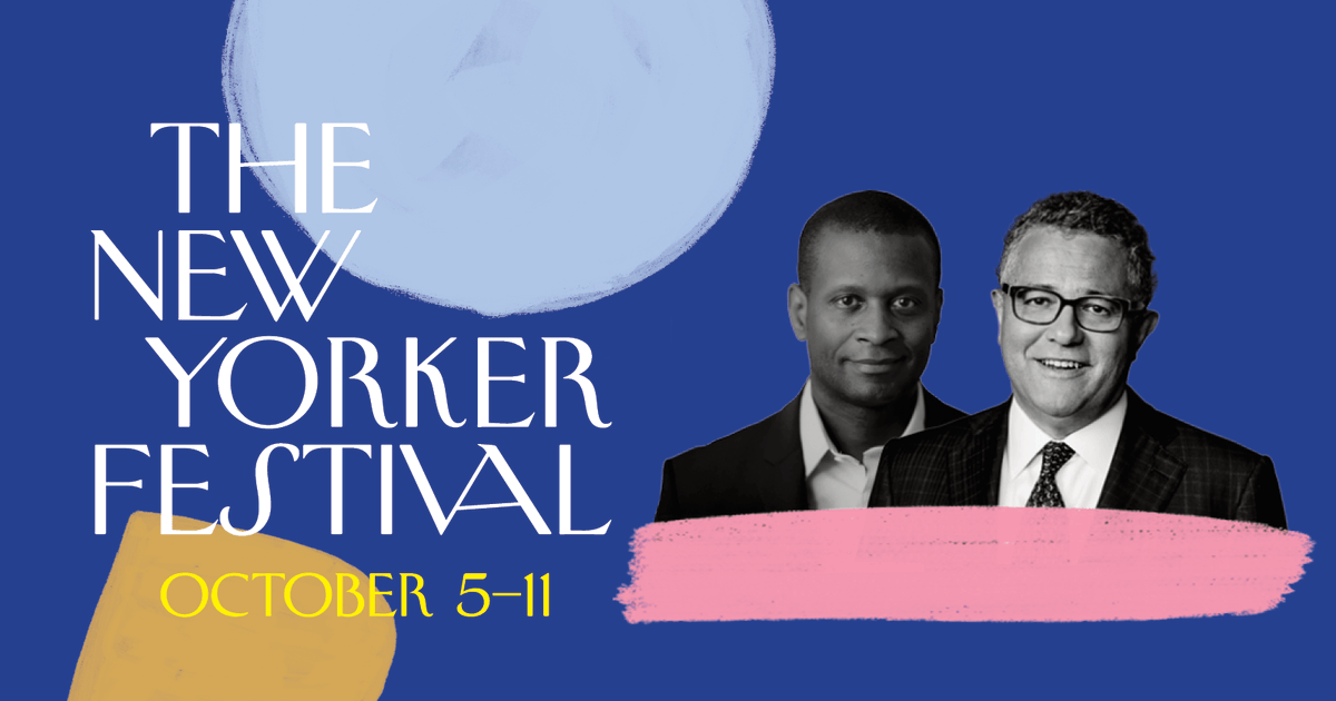 NewYorker's tweet photo. At 2 P.M., @jamalgreene, @JeffreyToobin, and Jill Lepore will discuss the legacy of Ruth Bader Ginsburg at the #NewYorkerFest. Get your digital tickets here: https://t.co/PAoKQ9rMhg https://t.co/Es8cQKgVuU