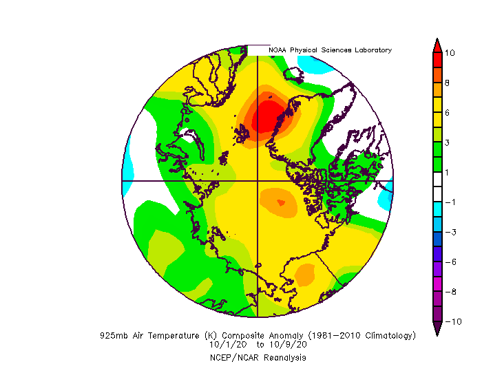The Arctic Ocean is taking its time to freeze-up with the total ice extent approaching that in 2012, and as a result, air temperatures are at least 6C warmer than average over the entire Arctic... what a year 2020 has been!
psl.noaa.gov/tmp/composites… <a href="/NSIDC/">National Snow and Ice Data Center</a> @CeosUofm <a href="/ES_UCL/">EarthSciences UCL</a>