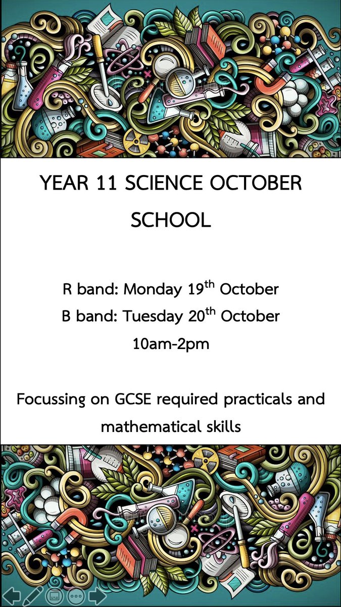 RBHSScience's tweet photo. After the huge success of Summer School, the @RBHSBolton Science department are thrilled to be inviting our Year 11 students in on the 19th and 20th October for our October School! The key focus with be required practicals and mathematical skills so bring your calculators! 🔬🧪 https://t.co/egq6R2Ev1e