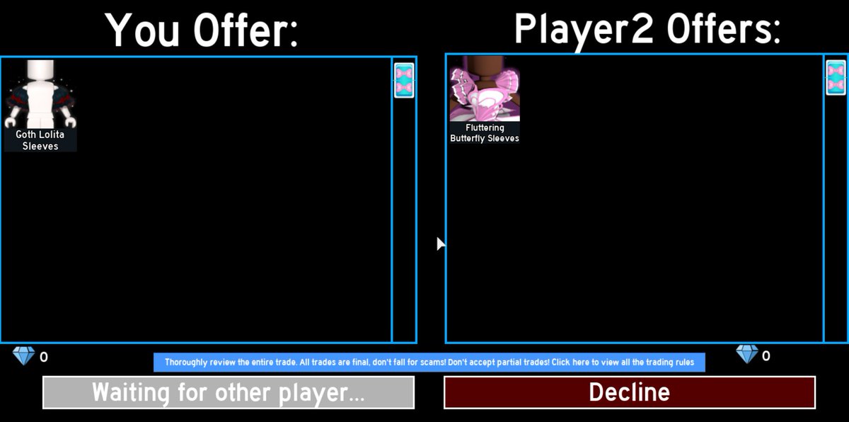 otvvna's tweet photo. Just did another successful trade ! Sadly the person didnt have Twitter so I did the tweet and got screenies ! She went first with a T-rex and then got goth sleeves ! <3 Tysm again!! https://t.co/OSOiJF30wb
