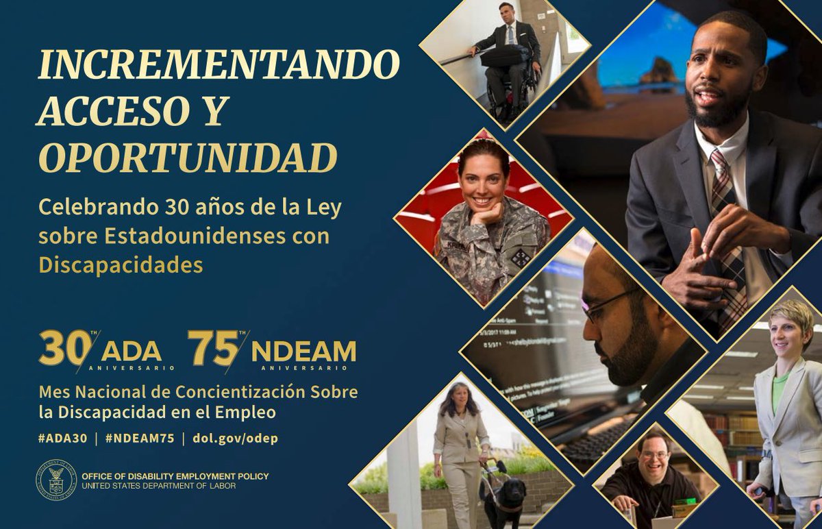 SkillDevCenter's tweet image. October is National Disability Awareness Month❗️

Join us in celebrating the 30th anniversary of the Americans with Disabilities Act 🌟

#NDEAM #ADA