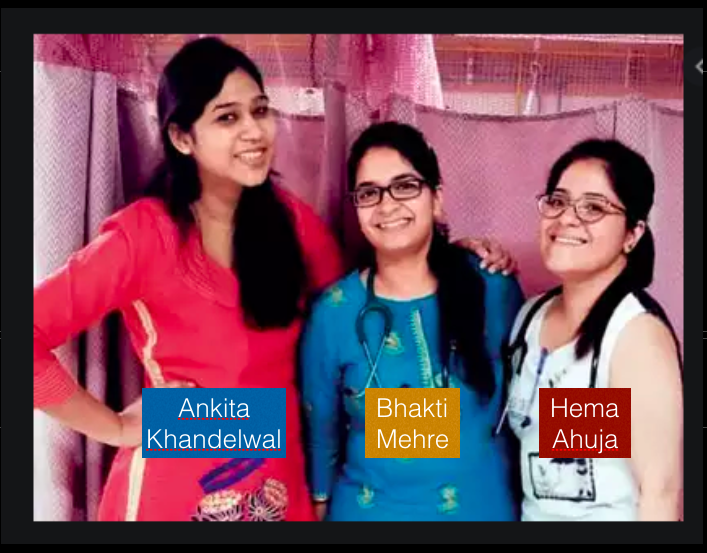 scribe_it's tweet photo. 3 savarna girls #AnkitaKhandelwal #BhaktiMehre #HemaAhuja  responsible for death of Payal. They r inhuman, called her "Aye Adivasi" "Hamari barabari karegi kya" &amp; insulted her in front of staff &amp;  patients daily. Do they deserve to be doctors?. #JusticeForPayalTadvi https://t.co/g5lT684GSO
