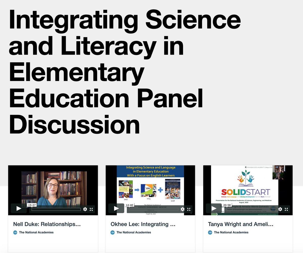 NGSS_tweeps's tweet image. Check out these @theNASEM videos on the importance of integrating #science, #language, and #literacy. #michiganliteracy #science #education #NGSSchat
@TanyaSWright @ameliagotwals @nellkduke @OkheeLee_ @betsyd1115
 
vimeo.com/showcase/74593…