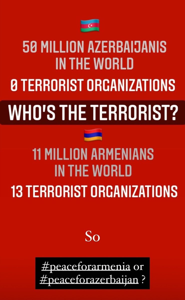 Narmin_Jamal's tweet photo. #DayOfTheGirl really but Kim Kardashian supports terrorism!
#kimkardashiansupportsterrorism #DontBelieveArmenia #StopSupportASALA #StopSupportTerrorism https://t.co/YGW3HeR1cP