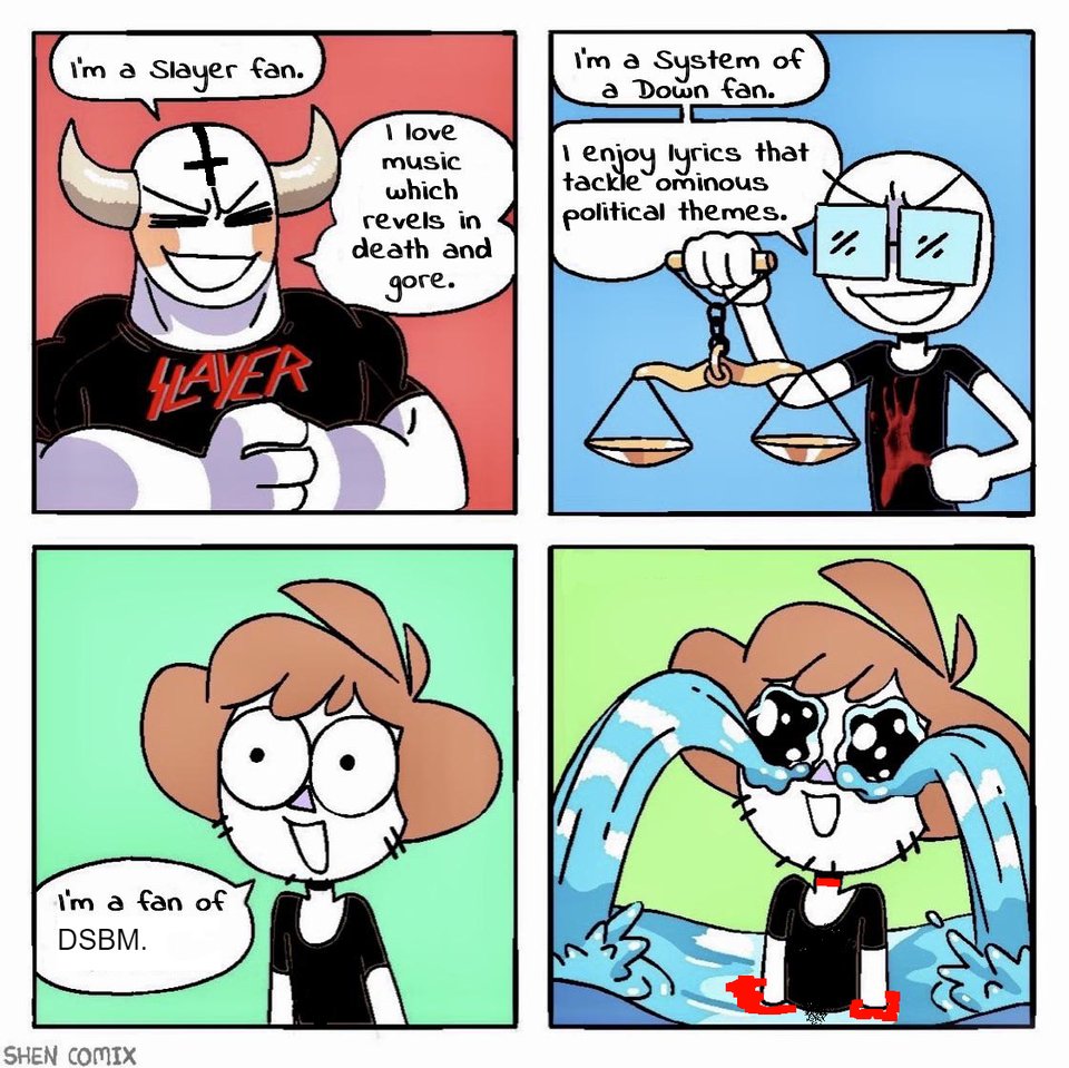 msgrim82's tweet photo. Pretty much 😂 What's your favorite #DSBM band? Mine is #totalselfhatred
See you guys at 1pm PST for more #worldofwarcraft!
https://t.co/nxR9IGEiEb
@JokersWildTeam @StreamUg @SmallStreamersR @ShoutGamers
#teamdocmiaz https://t.co/vQNX4p3tja