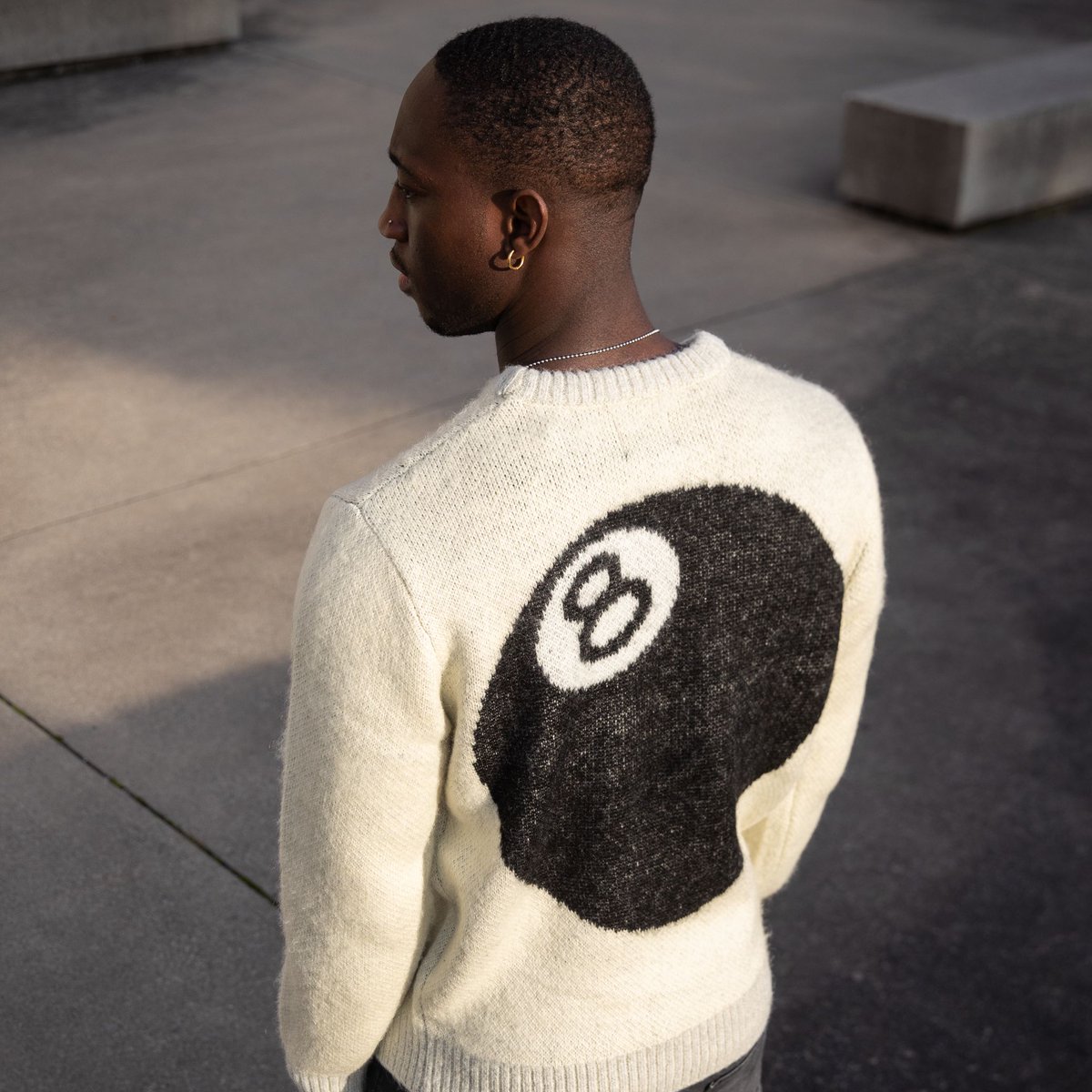 STUSSY  8 BALL MOHAIR SWEATER