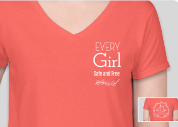 SheIsSafe's tweet image. Did you purchase a She Is Safe T-shirt? If you did, please proudly wear your shirt, post a photo here and share with your friends! THANK YOU for being a life changer! sheissafe.org/lifechanger        
#saveforgottengirls ❤️ #SheIsSafe  #InternationalDayoftheGirl  #endslaverynow