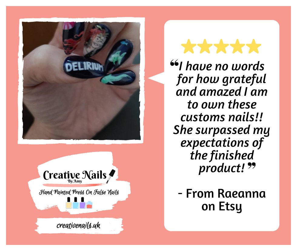 Feeling proud as I reached 80 reviews on Etsy recently, and all of them are 5 ⭐️'s! Thank you to everyone that has supported my small business so far. It really means so much, and is amazing to receive lovely reviews like this one 🥰