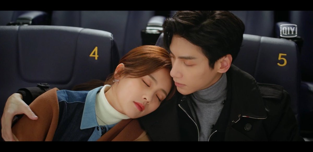 Meanwhile we have these two. Him covering her eyes during the sad parts.  #amwatching  #LoveIsSweet