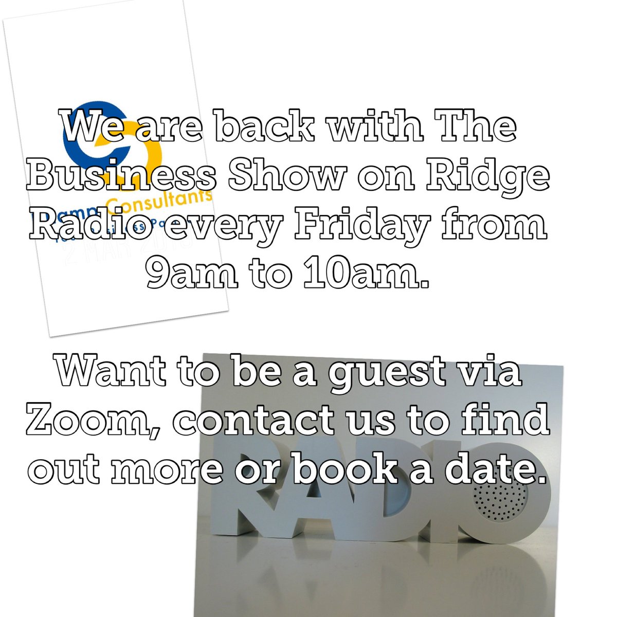 We are glad to be back on Ridge Radio with The Business Show every Friday from 9am.
We are looking for guests to tell their business story, promote their business or offer a service to other businesses. If you are interested, get in touch.
#businessshow #radio #radioguest #SME