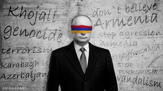 TuranaAsg's tweet photo. Karabağ konusunda ne Ruslara ne katil ermenilerin inanmayacaksın
#Putin 
#PrayForGanja #StopArmenianAgression #StopArmenianTerrorism #StopArmenianOccupation #StopArmenianVandalism #KimKardashianFundsTeroris #KimKardashianSupportTerrorism #DontBealiveArmenian #KarabakhisAzerbaijan https://t.co/XyC2mKa9VQ