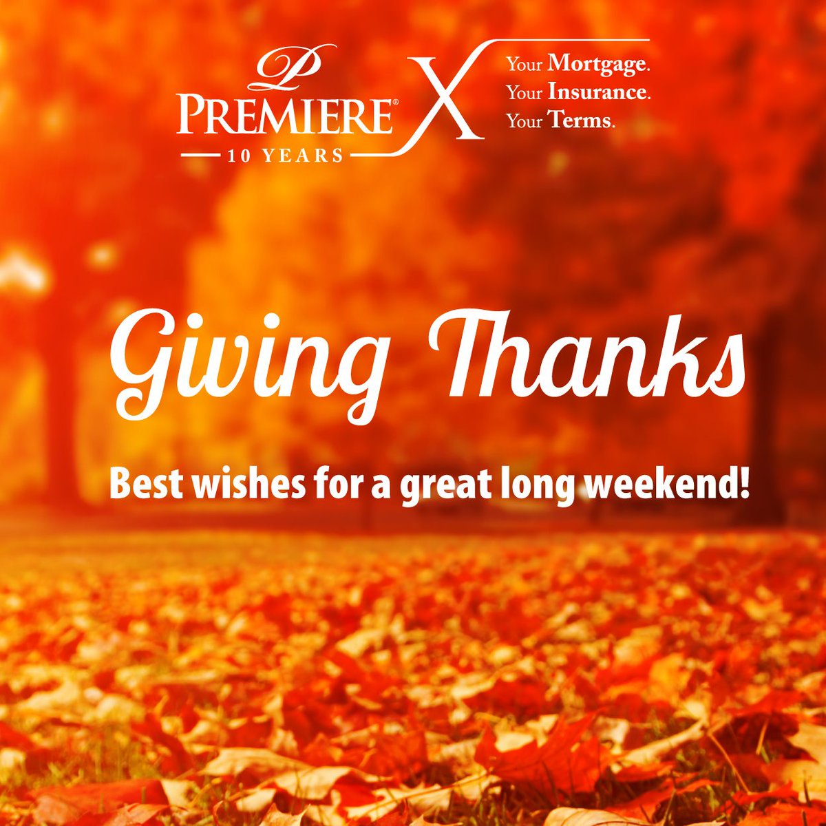 We're giving thanks this year to all our hard working agents, referral partners, lenders and the amazing clients we get to service each and every day!

Happy Thanksgiving to each and every one of you!

#Thanksgiving #GiveThanks #ChoosePremiere