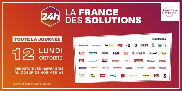 SylviaAmicone's tweet photo. Ravie de participer ce lundi à la #FRSOL #FranceDesSolutions qui réunit 50 médias autour de l’info qui donne envie d’agir. Après @TF1LeJT, j’animerai en ligne un échange à 21h sans oublier https://t.co/jFK63BSpMa et le podcast @IPositifs dédié à l’un de ces acteurs de solutions. https://t.co/9n4RMpqgLA