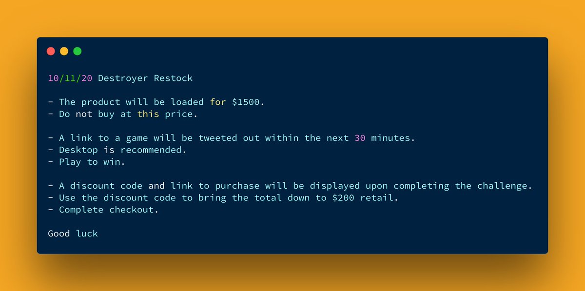 Project Destroyer tweet media