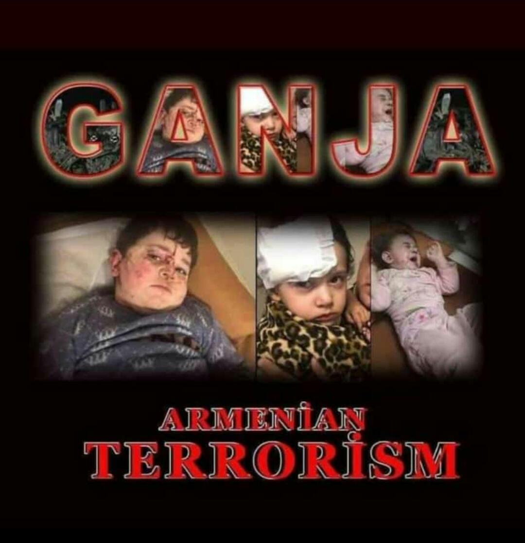 ElsenVeliyev15's tweet photo. Fighting against terrorism is the priority for the people of Azerbaijan as we keep spreading the truth about Armenia's occupation.🇦🇲commits genocide against Azerbaijanis in Ganja with breaking the ceasefire agreement signed the day before.
#OMM2020
#StopArmenia
#PrayForGanjaCity https://t.co/y0ENMQtPJl