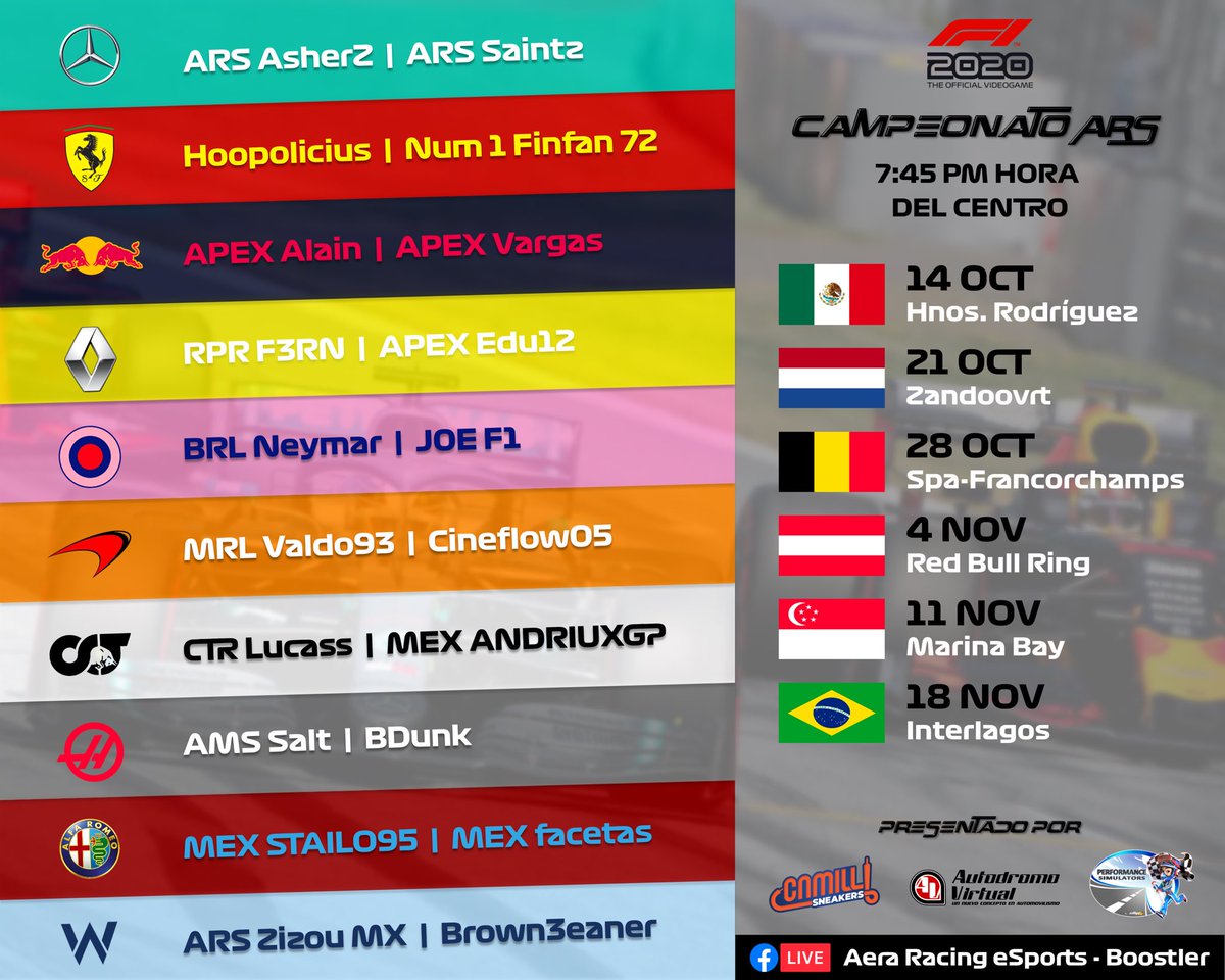 AeraRacing's tweet photo. We want to introduce you the roster for our first Aera Racing League season, with lots of quick drives involved 💪, we are hopping for a exiting season.                                              good luck to everyone! 

#DrivenByIntegrity #PoweredByPrecision https://t.co/tZPzIFYVMA