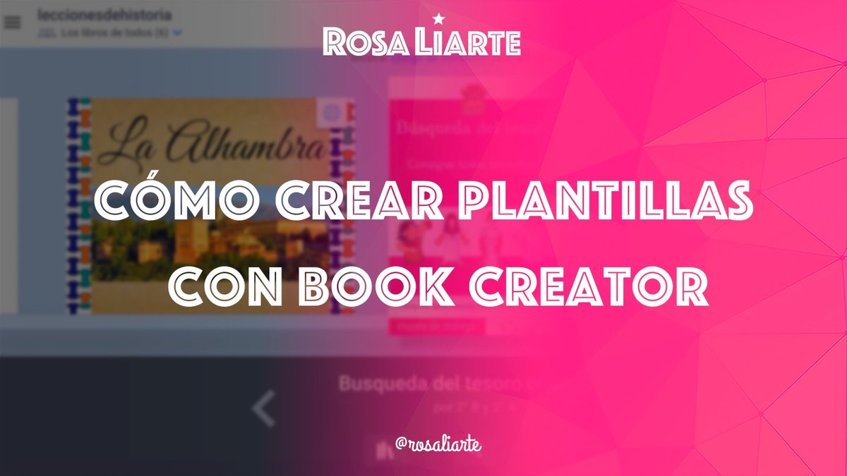 rosaliarte's tweet photo. 🙋🏼‍♀️ Nuevo post en mi blog y videotutorial en Youtube: Cómo crear plantillas con Book Creator 

🤩 Aprende a cómo diseño los libros digitales con mi alumnado a partir de plantillas que les comparto

👉🏻 Link https://t.co/2y9g9lx2Ph

#bookcreator @BookCreatorApp https://t.co/kRvuipT2vI