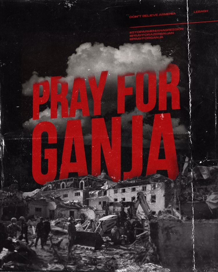 zrnhsnl's tweet photo. Despite the humanitarian ceasefire agreement signed in Moscow on October 9, Armenia violated ceasefire by making missile attacks to the second largest city of Azerbaijan (#Ganja) and #Mingechaur (where hydroelectric power station located). Civilians killed.
#PrayForGanja https://t.co/Fs8KgCgd6Q