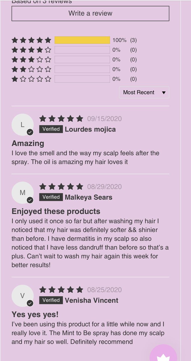 Reviews on mint to be spray + golden treatment bundle :