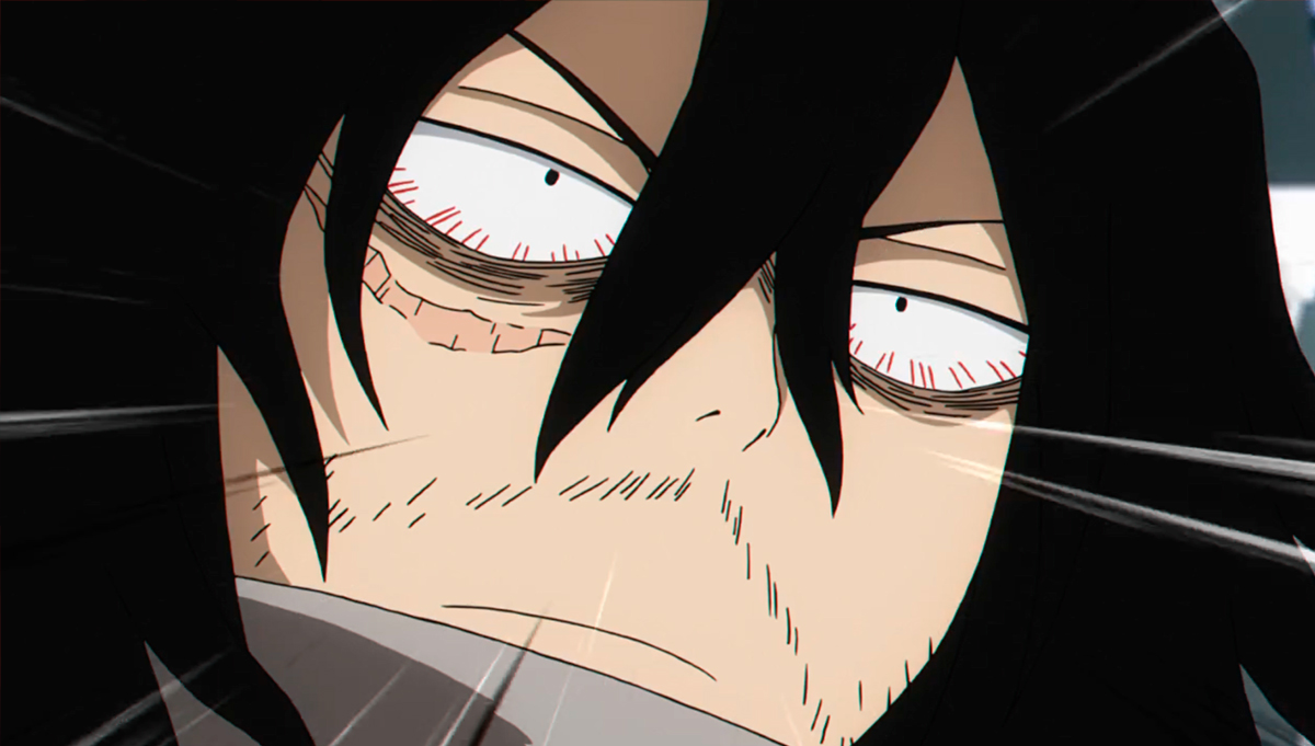 That one time Aizawa was staring at All Might's butt.