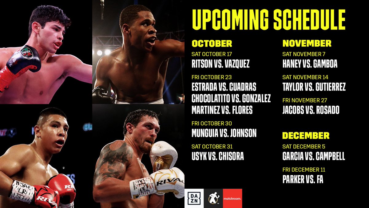 Dazn Boxing Your Upcoming Boxing Schedule