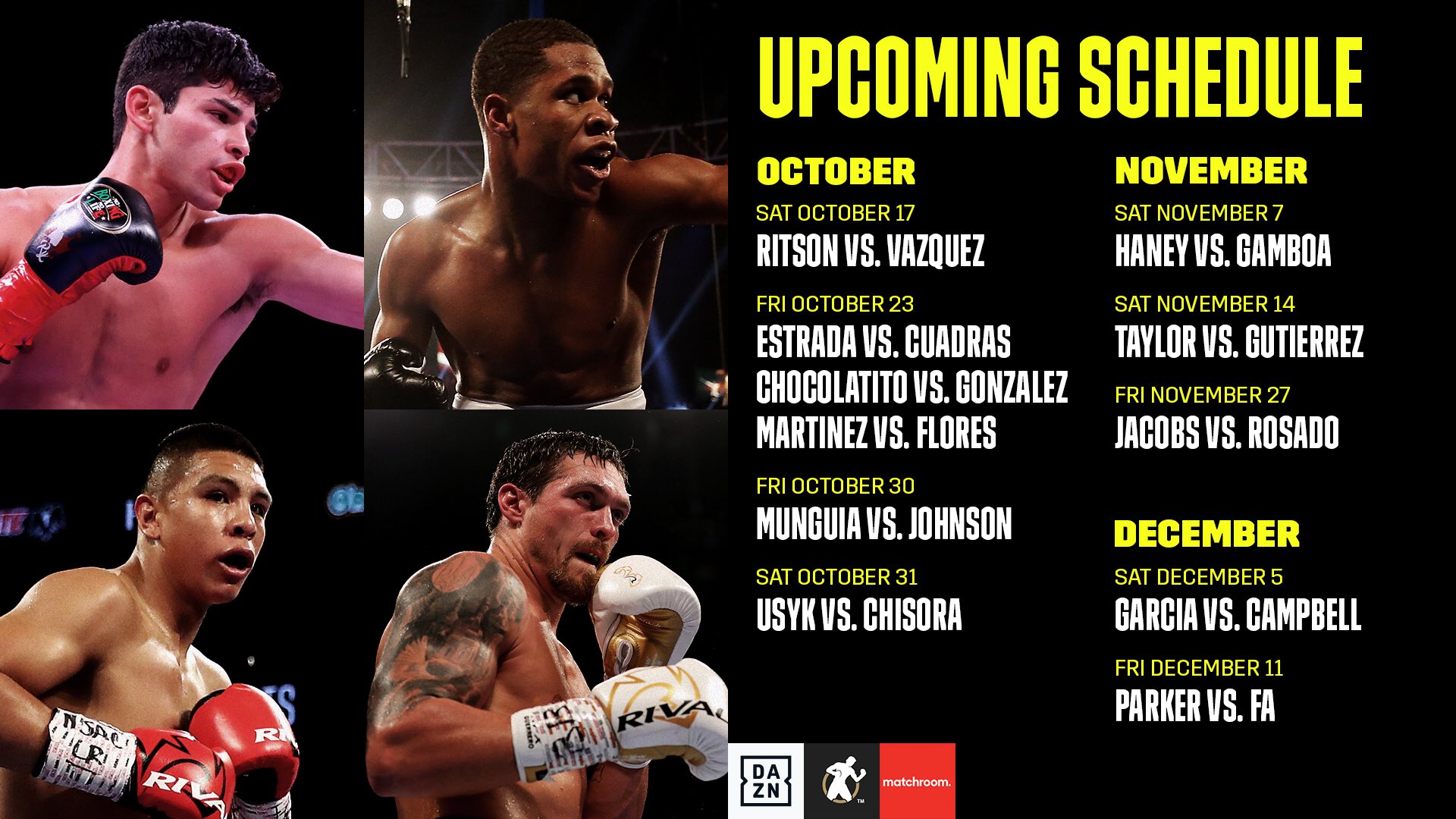 boxing this weekend dazn