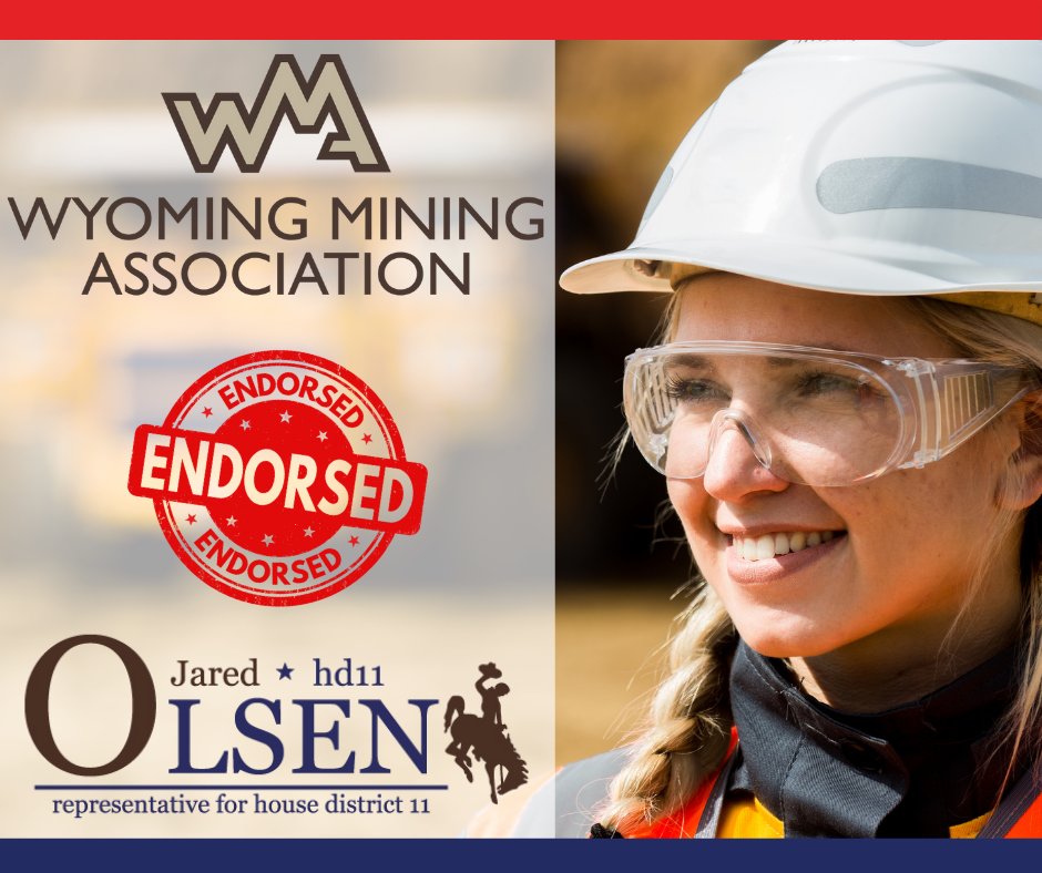 It's an honor to be endorsed again by the Wyoming Mining Association. Minerals fuel our economy &amp; K-12 ED. My record proves I support diversifying our economy, but I haven't forgotten who built WY. I will continue fighting to keep our markets open and growing. We can do both!